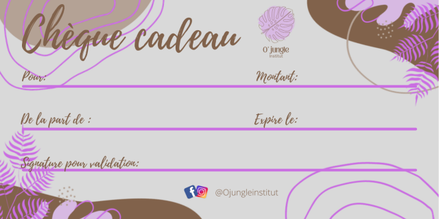 Chque cadeau 40